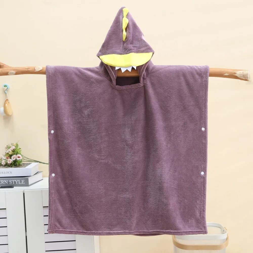 Asciugamano da bagno multiuso per bambini in cartone animato Asciugatura rapida con cappello Accappatoio con cappuccio Accappatoio morbido e assorbente per neonati