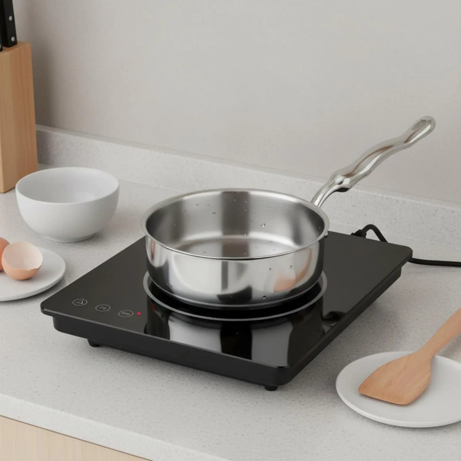 Small Stir Fry Pan Long-Lasting Single Serving Pan Stainless Steel Skillet Dishwasher Safe Uncoated Skillet Chemical-Safe