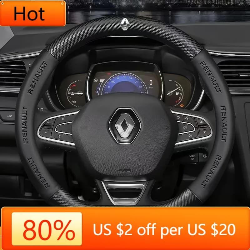 2026 Hot For Renault Interior Car Stickers Carbon Fiber Anti-Slip Cover for Renault Megane Duster kadjar Captur C