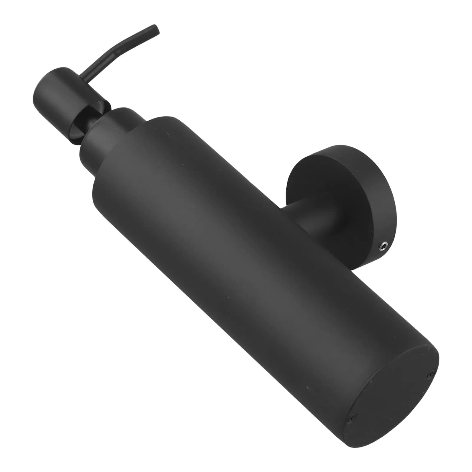 Dispenser per shampoo da bagno, dispenser per bagno con design unico del beccuccio, materiale in acciaio inossidabile, opzioni nero e argento, facile da ricaricare