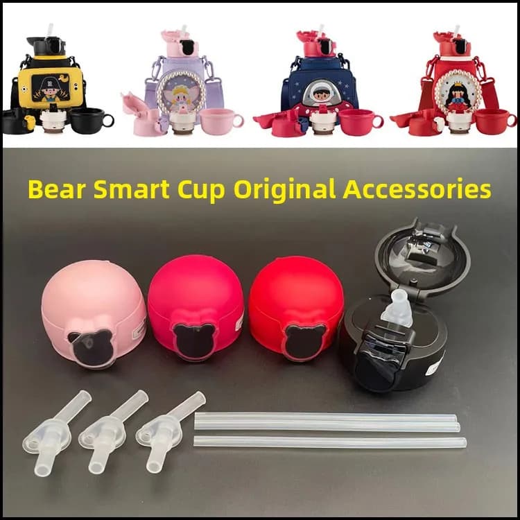 Borraccia Termica per Bambini Beddybear con Display della Temperatura, Accessori Originali, Coperchio Originale, Tazza Originale