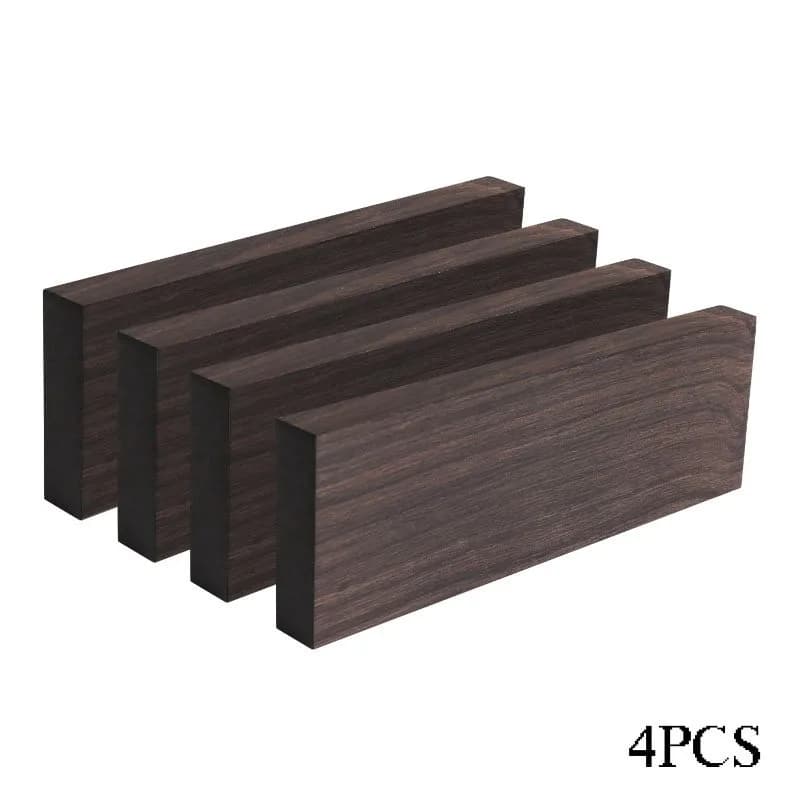 2 pezzi parti di chitarra in legno di ebano kit fai da te basso acustico ponte dado sella corde di ricambio accessori chitarra tremolo blocco