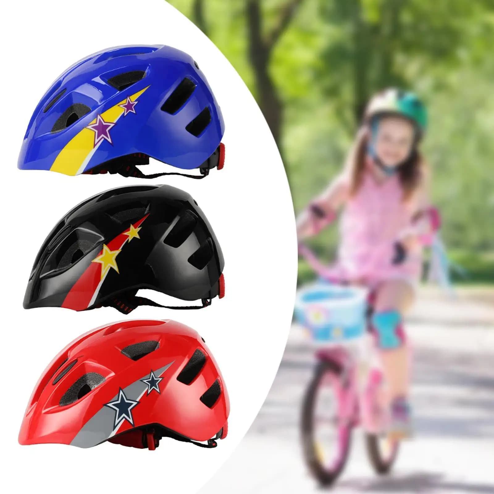 Bike Helmet Adjustable Bike Helmet Lightweight And Breathable Bike Laptop Kids Girls Cycling Skateboard