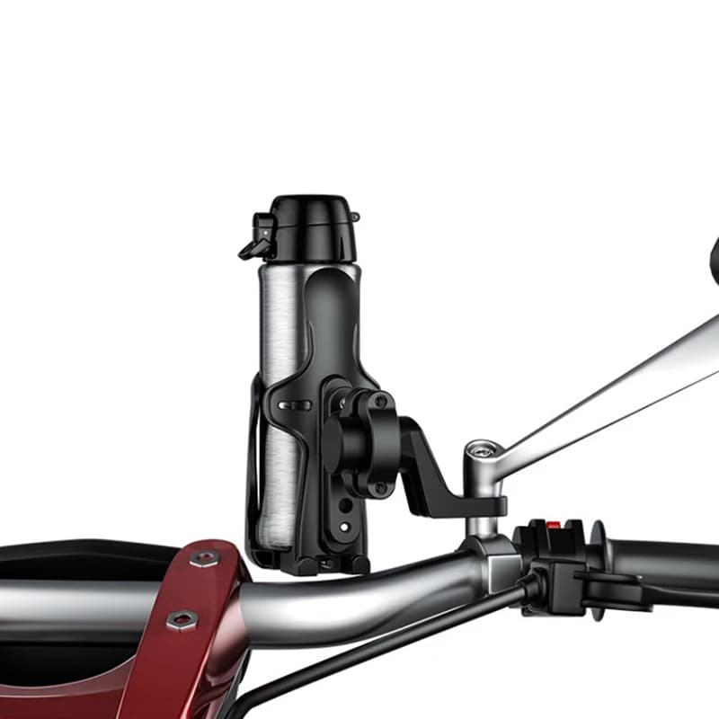 Portabevande universale per moto Portabicchieri per bici da motore per supporto per bottiglia d'acqua per bici Supporto per tazza regolabile in lega di alluminio