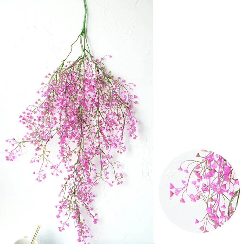 Piante Artificiali in Plastica Versatili, Fiori Artificiali, Piante Finte Fatte a Mano, Piante Rampicanti Realistiche per Decorazioni Esterne