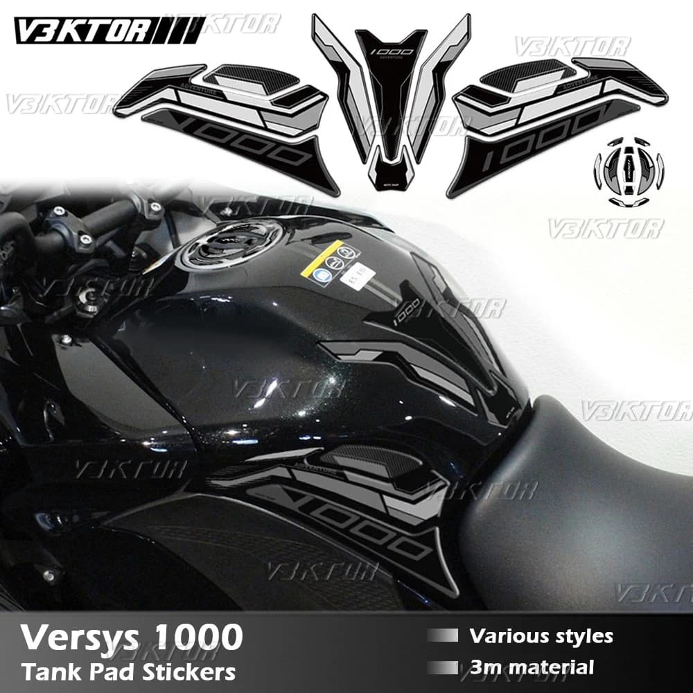 Moto Serbatoio Carburante Adesivo Tappo Gas Olio 3D Decal Copertura Della Protezione Impermeabile Per versys 1000 VERSYS1000 versys 1000 se
