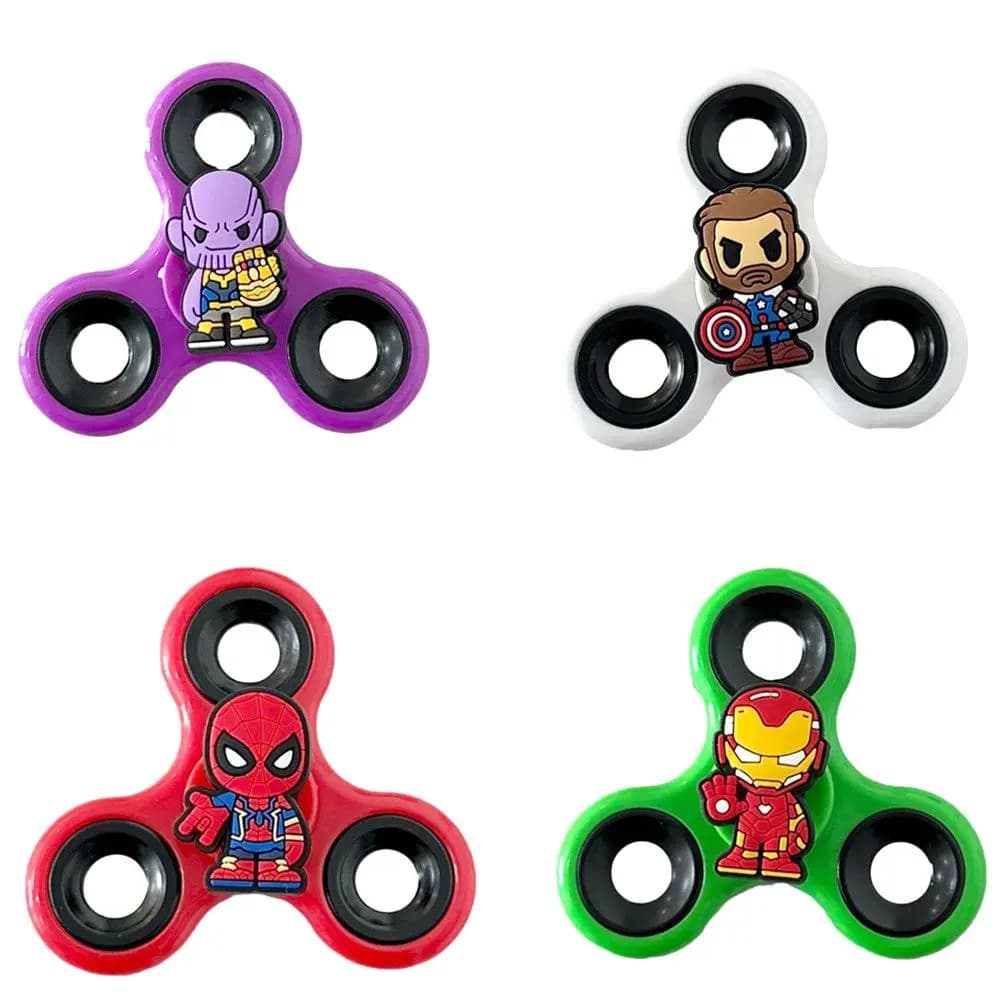 1 Pezzo Action Figure di Supereroi Cartoon Fidget Spinner Thanos Modello in PVC Antistress da Dito Giocattolo Regalo per Bambini