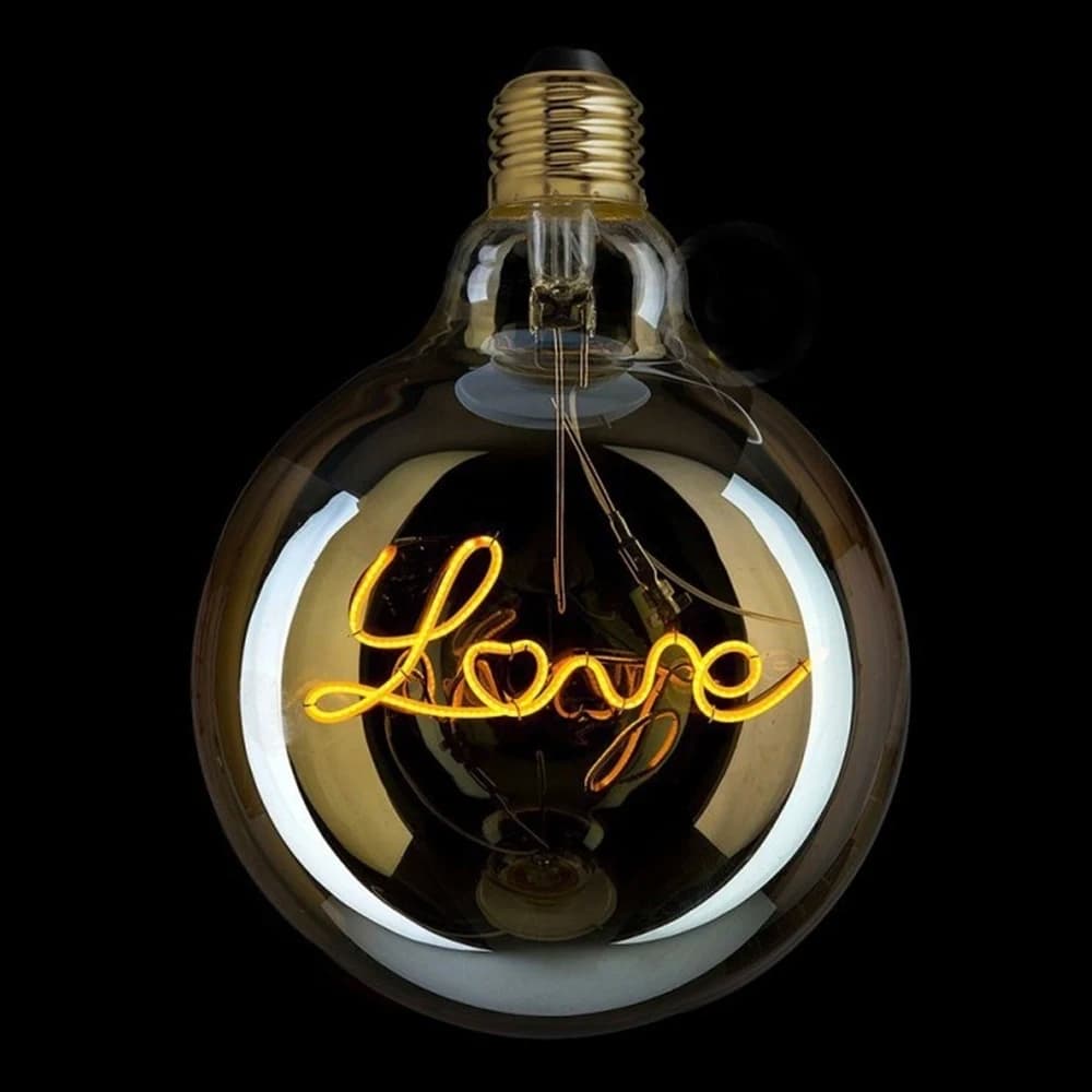 Filamento AMORE G125 Lampadina edison incandescente retrò led decoracion lampadina in vetro vintage industriale edison lava decor 220V