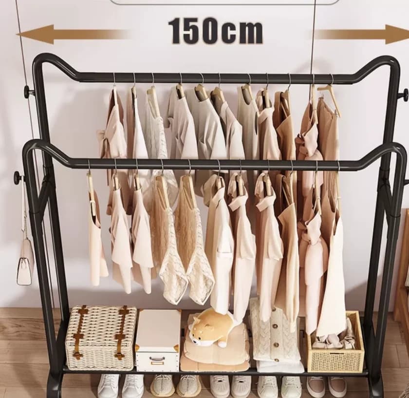 Espositori per negozi di abbigliamento, grucce da terra, pali per abbigliamento, espositori da parete