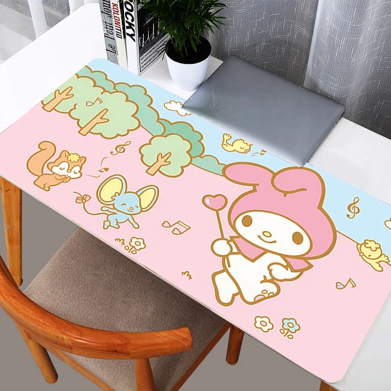 Tappetino per mouse My Melody, resistente, per gaming, grande, XXL, per tastiera, per PC, tappetino da scrivania, tapis souris