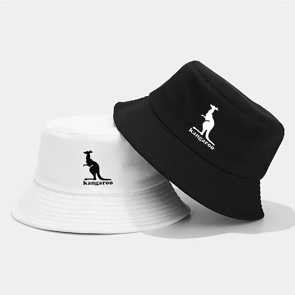 Nuovo Cappello da Pescatore GOODVERY 2025 con Stampa a Motivo Canguro, Elegante e di Tendenza, Unisex per Uscite Quotidiane che Valorizza il Viso
