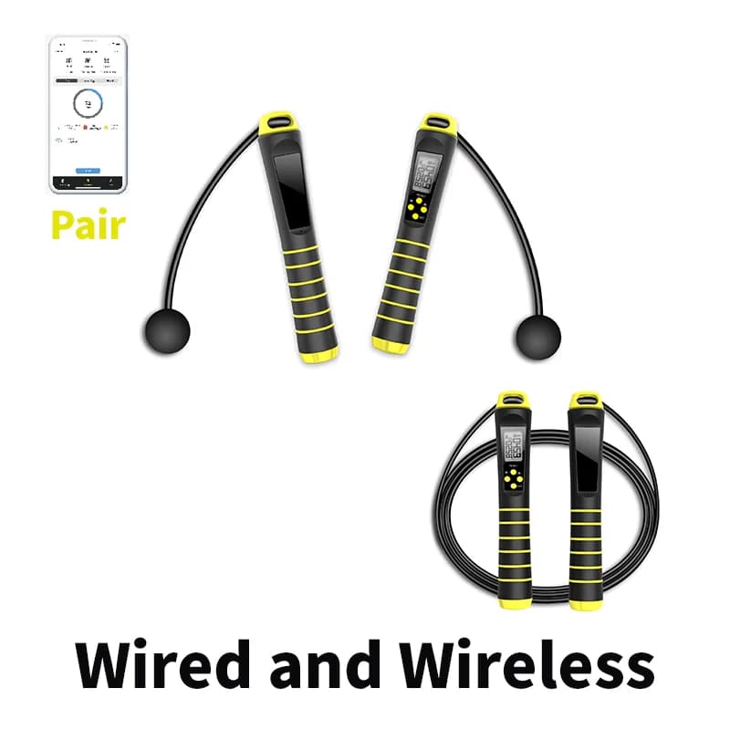 Chileaf Smart Jumping Cordless Wired 2 in 1 with APP analysis Calorie counter Christmas Gifts for Men Women Fitness