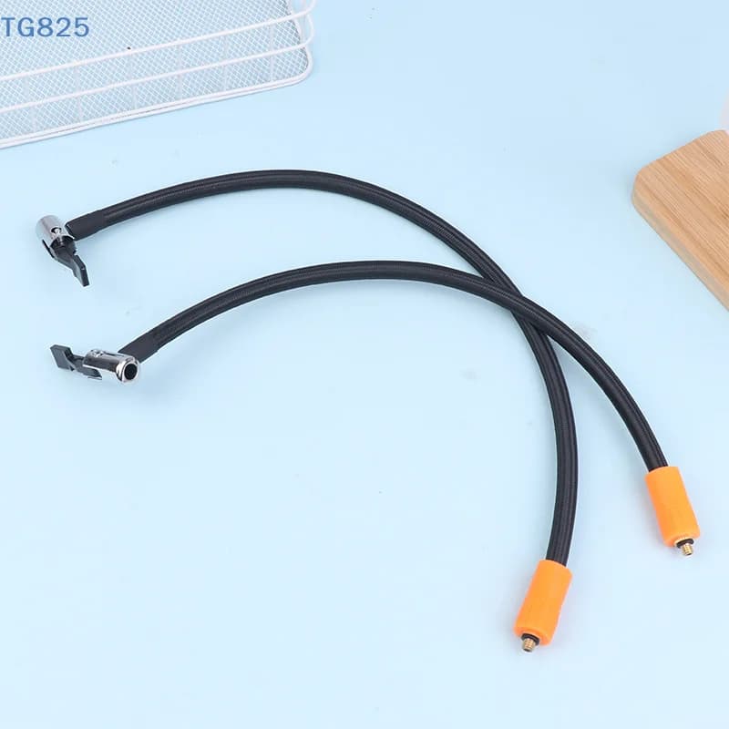 【N】40/50CM Car Air Pump Extension Tube Thread Quick Inflation Hose Copper Connector Car Moto Tire Inflation Air Pump Accessories