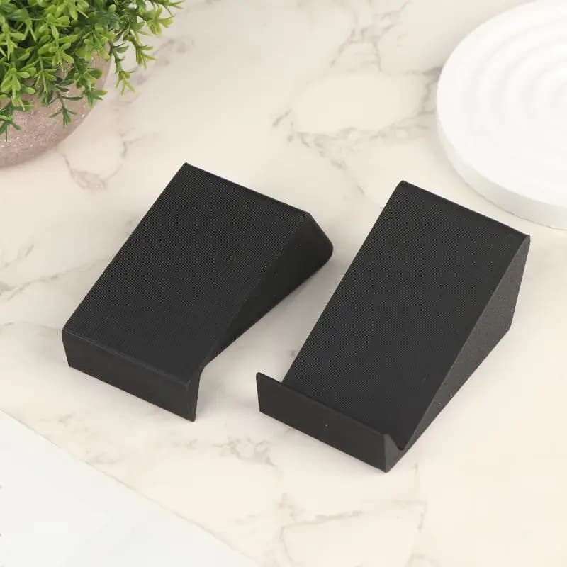 Base universale per soundbar da 2 pezzi, piedini regolabili per altoparlanti audio, supporto da tavolo antiscivolo per TV, monitor