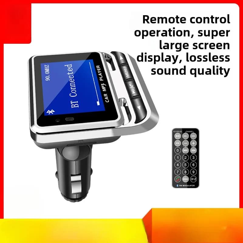 Caricabatterie Bluetooth per Auto FM12B con Doppia Porta USB e Lettore MP3