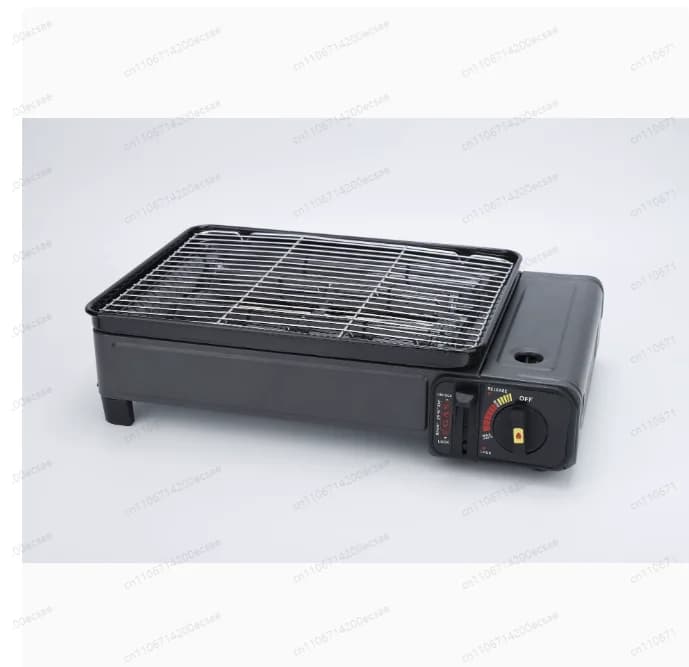 8 Grills for Roasted Sausage, BBQ Grill Multifunction for Camping, Night Market Box Stove with Grill and Board