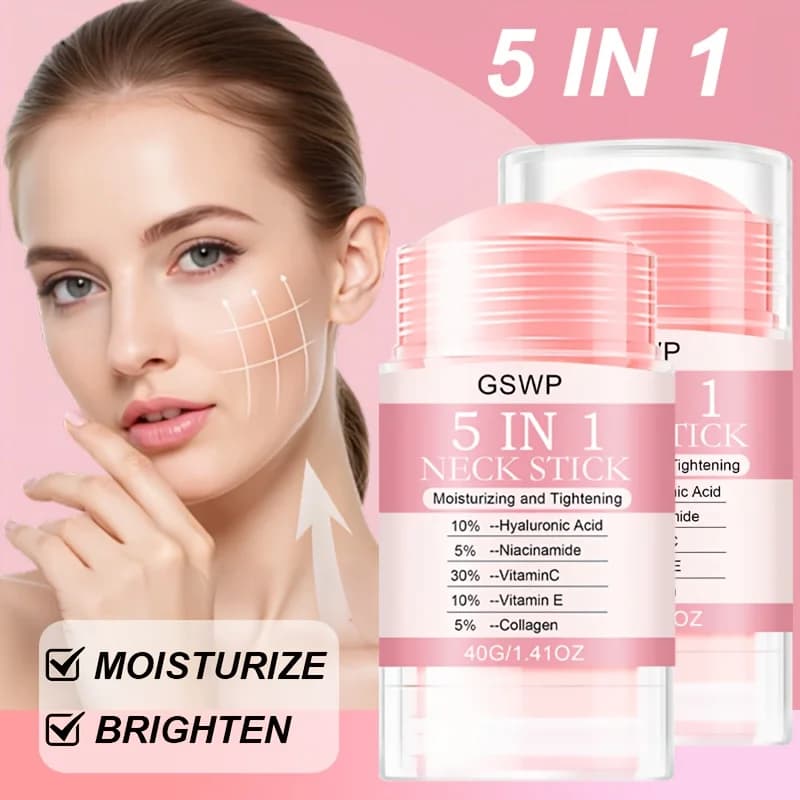 GSWP Crema Lifting Collo 5-in-1, contenente collagene antirughe che minimizza l'aspetto delle rughe. 40g/80g