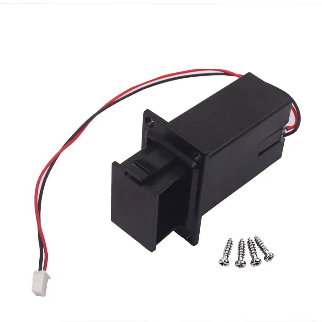Scatola portabatteria in plastica ABS 9V con viti per cavi accessori per strumenti a corda per Ukulele basso per chitarra