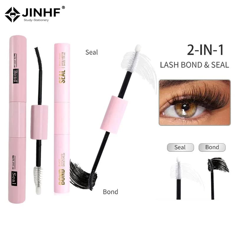 Fake Eyelash Collar New Double Heads 2 in 1, glue and sealing for eyelashes, waterproof, long-lasting, eyelash glue made by you, cosmetics.