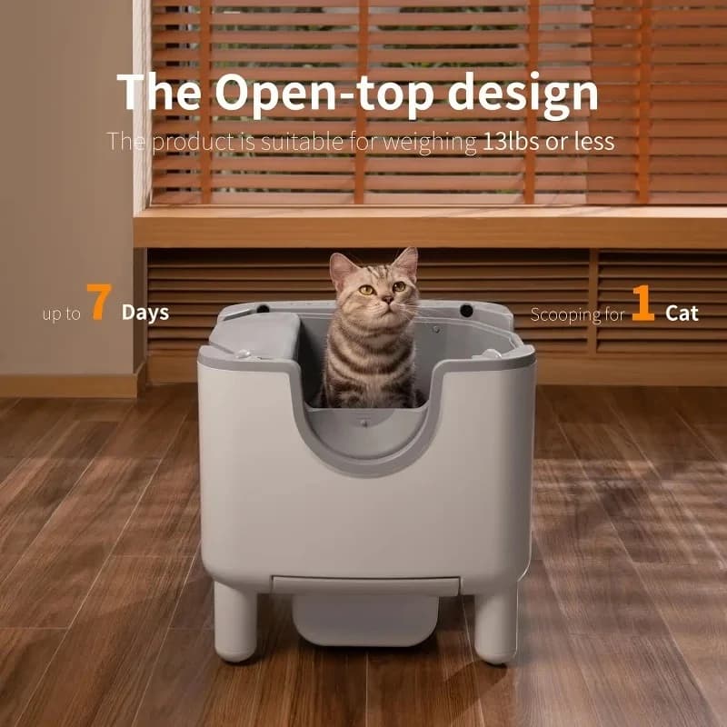 Lettiera automatica per gatti autopulente, lettiera automatica per gatti aggiornata autopulente