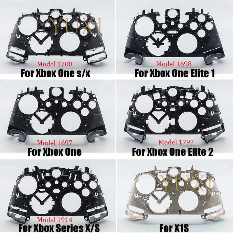 1PC Custodia con telaio centrale Custodia per gamepad Shell Board Supporto per staffa interna Supporto per controller Xbox One Series SX Elite 1 2