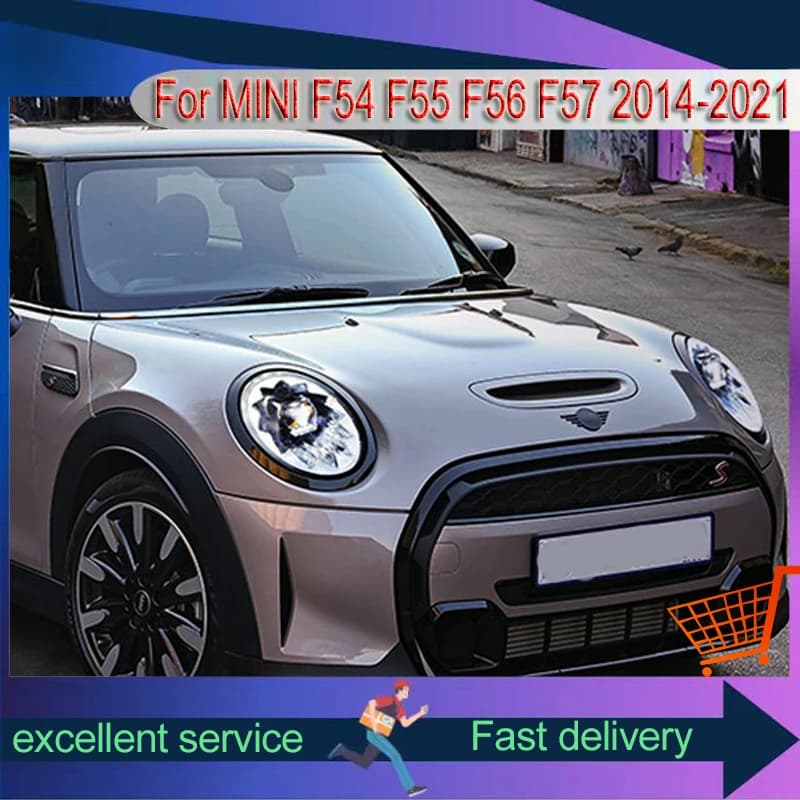 2 PCS Luci PER 2014-2021 BMW MINI F54 Lampada Frontale F55 HID Lente Del Proiettore F56 DRL Faro F57 LED Indicatori di direzione Accessori Auto