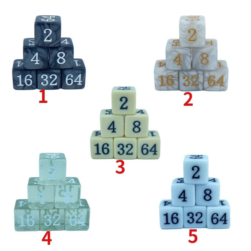 10 pz/set 16mm Acrilico Angolo Quadrato Backgammon Dadi Transfrontalieri Multipli Dadi di Gioco Regolari Creativi