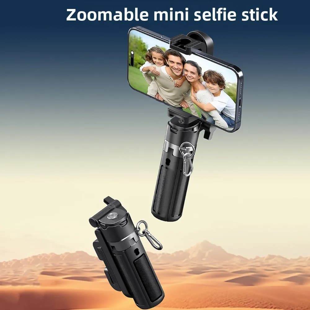 Supporto per Telefono con Zoom, Asta Selfie Bluetooth Portatile Regolabile, Treppiede Estensibile per Selfie, Supporto per Selfie da Casa