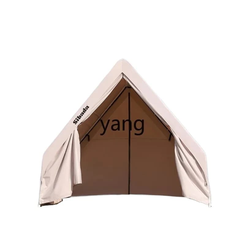 LMM， outdoor Internet celebrity triangle camping tent camp famous hotel terrace hot pot catering rain shelter