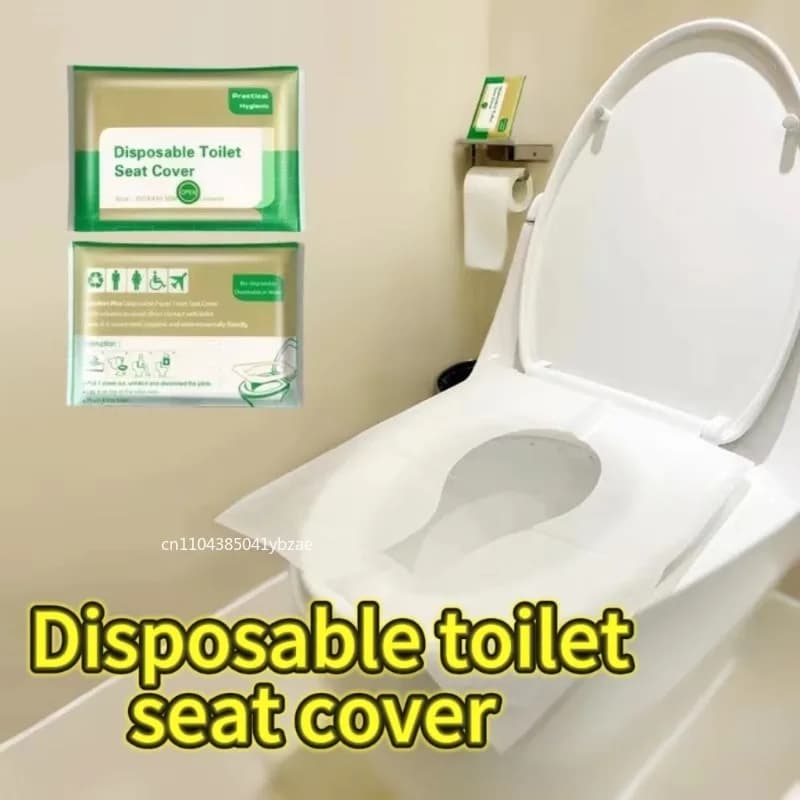 10-120PCS Coprisedile per WC usa e getta Viaggio portatile Campeggio Hotel Bagno Accessori per tappetino per WC impermeabile degradabile