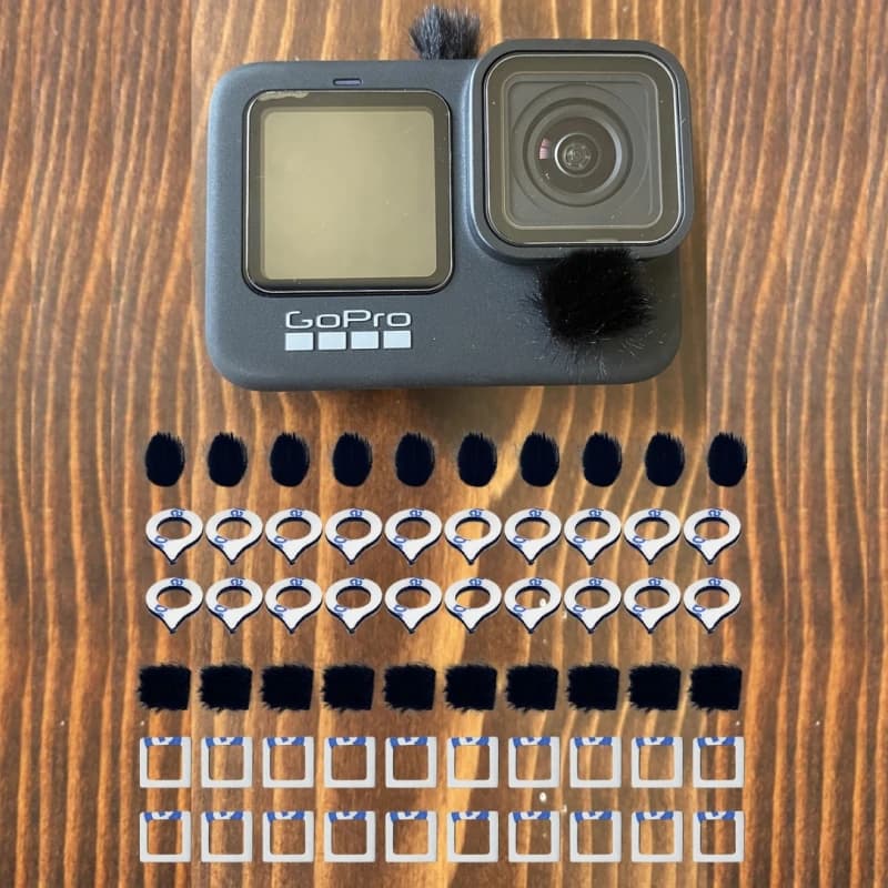 Dead Cat Furry Windsceen Wind marmitta Cover filtro Pop per Go Pro HERO 9 10 11 microfono per microfono parabrezza per HERO 10 11