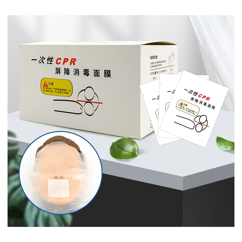 5-10pcs maschera monouso per allenamento CPR maschera bocca a bocca per viaggi domestici accessori per kit di emergenza di pronto soccorso a risparmio rapido all'aperto
