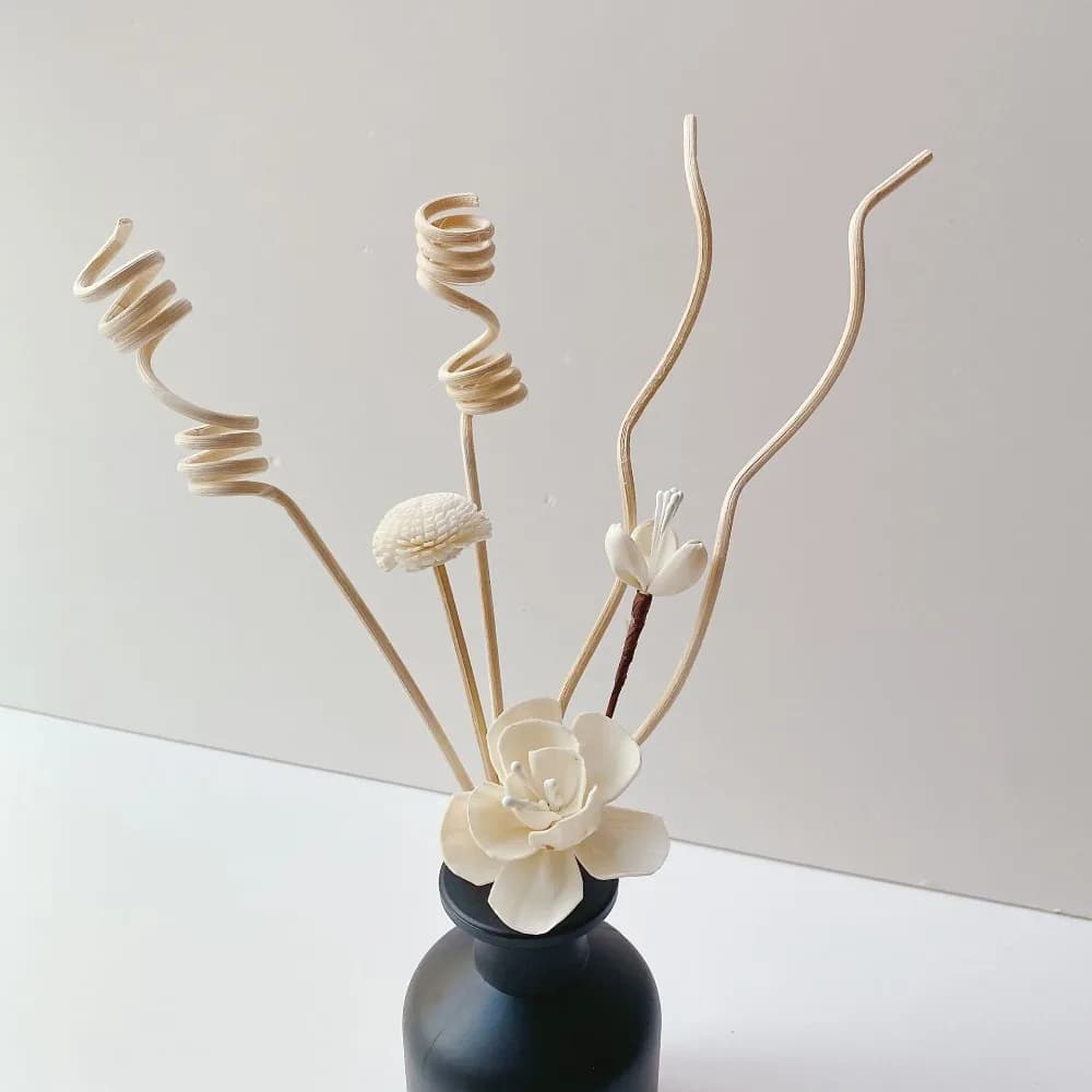 1 Set Flower Aromatherapy Rattan No Fire Aroma Diffuser Sticks Home Living Room Aromatic Incense Supplies