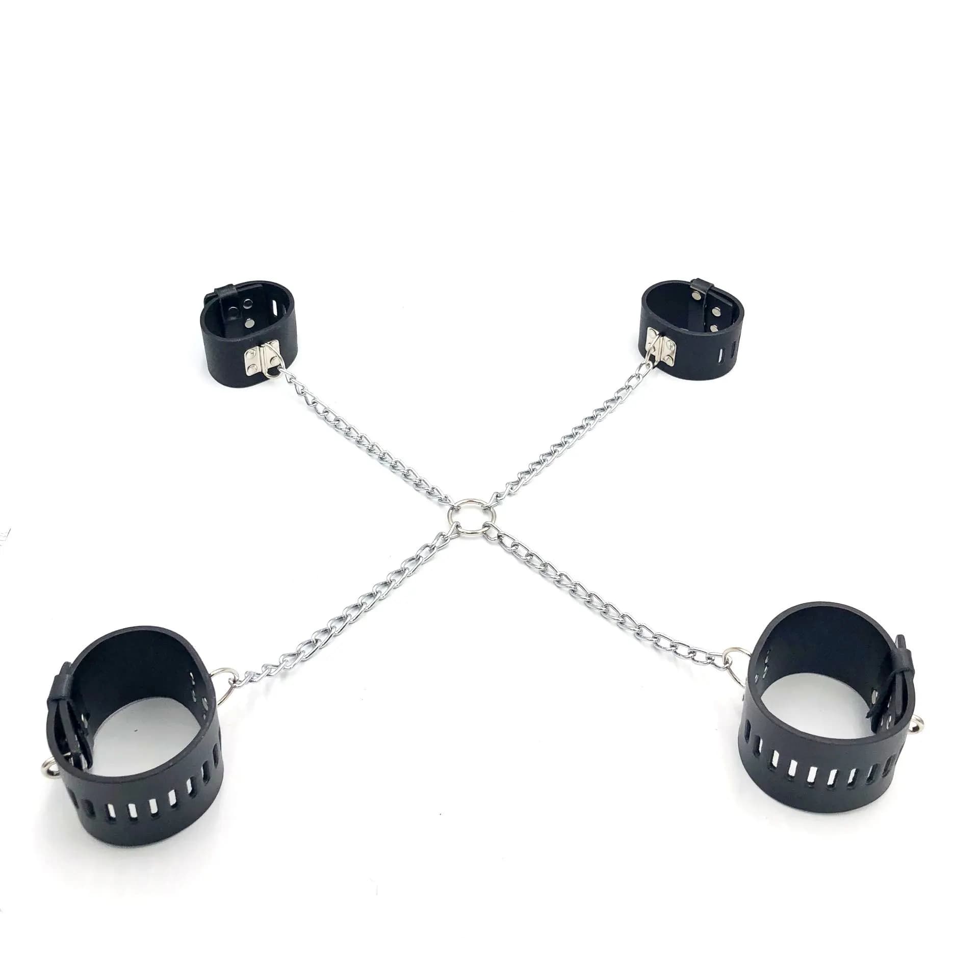Giocattoli sessuali alternativi per adulti Manette di ritenuta per catena leggera per mano Manette per caviglia senza serrature BDSM Sesso di coppia