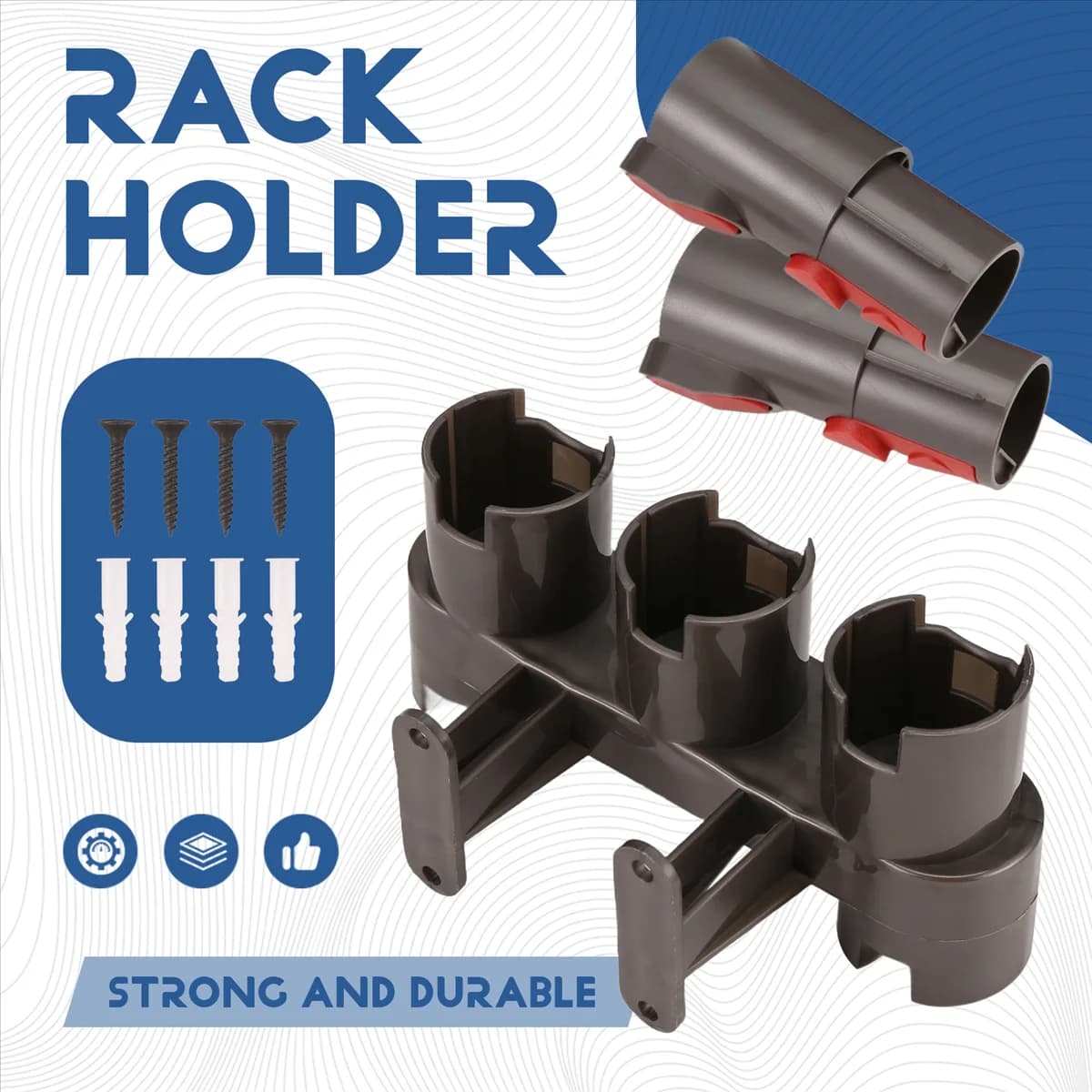 Supporto per accessori unico con 2 adattatori per V6 V7 V8 V10 V11 Docking station per supporto per aspirapolvere