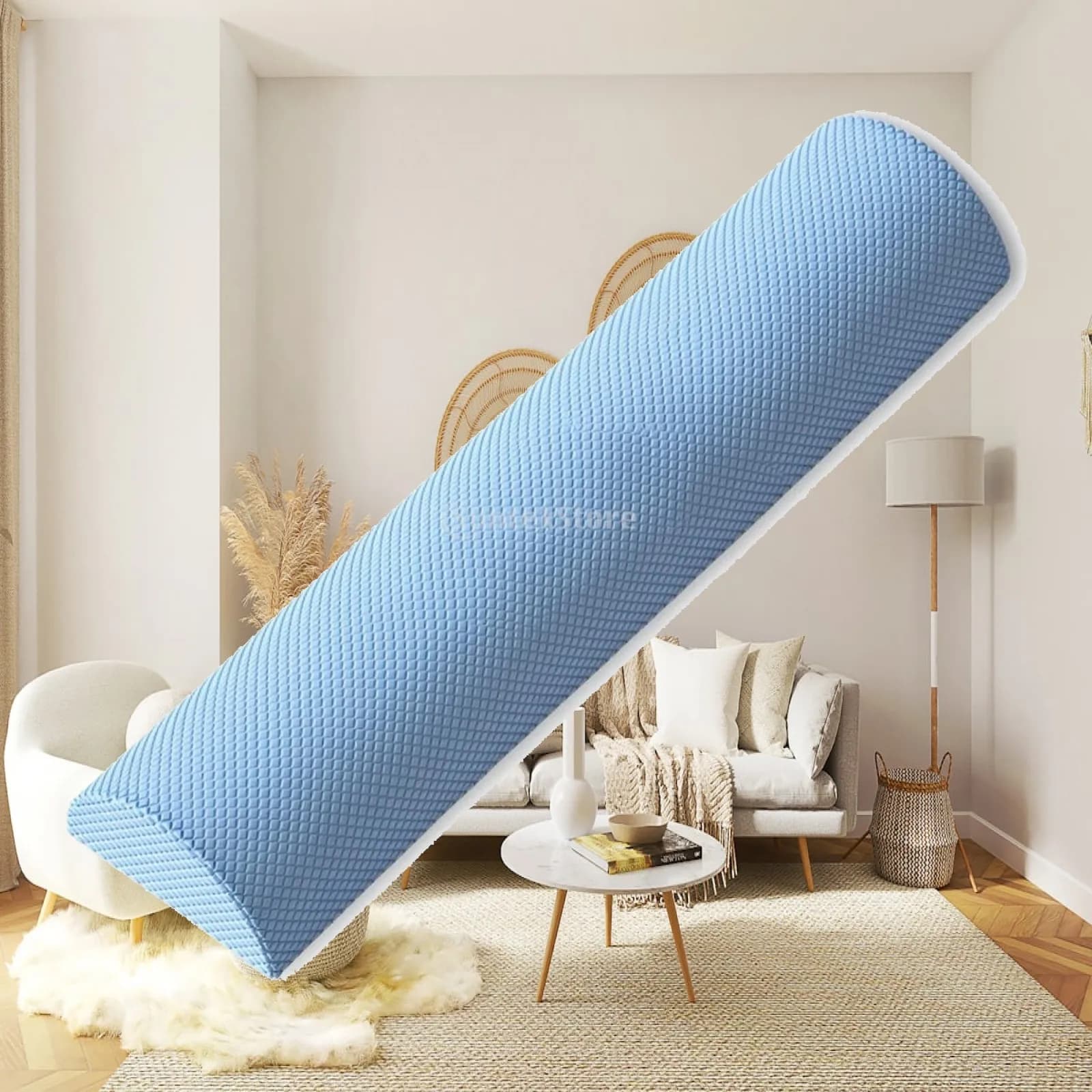 Half-Round Foam Roller High-Density Half-Round Roller Exercise Equipment Stable Textured for Physical Rehabilitation, Pilates