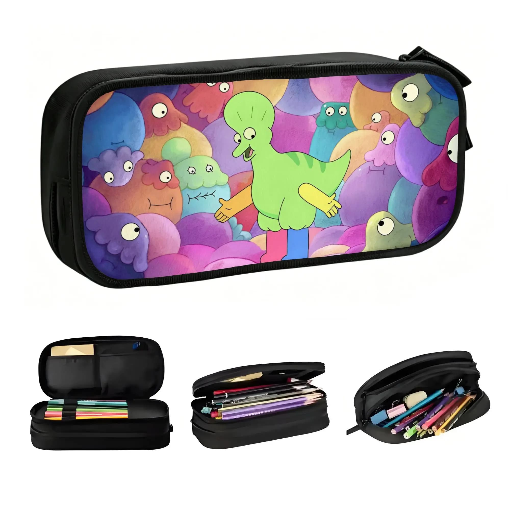 Cute Fungies Pencil Case for Unisex Custom Fantasy Large Storage Pen Box Bag School Supplies