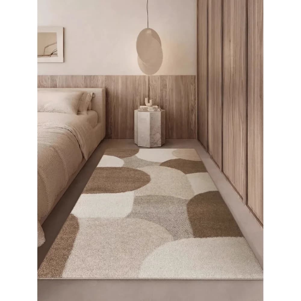 Soft Faux Wool Rug, Simple Rectangular Carpet, Soft Comfortable, Bedroom Rug, Bedroom Decor Rug, Bedside Rug, Washable, Home De