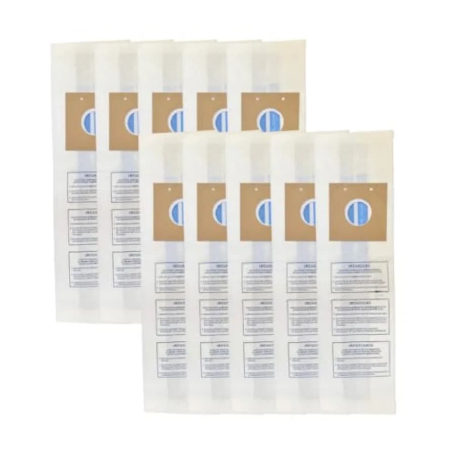 VacBagsUSA Replacement 10 Pack Vacuum Bags for Eureka Type U Fits Bravo II, World Vac, Direct Air, Replaces 51403C