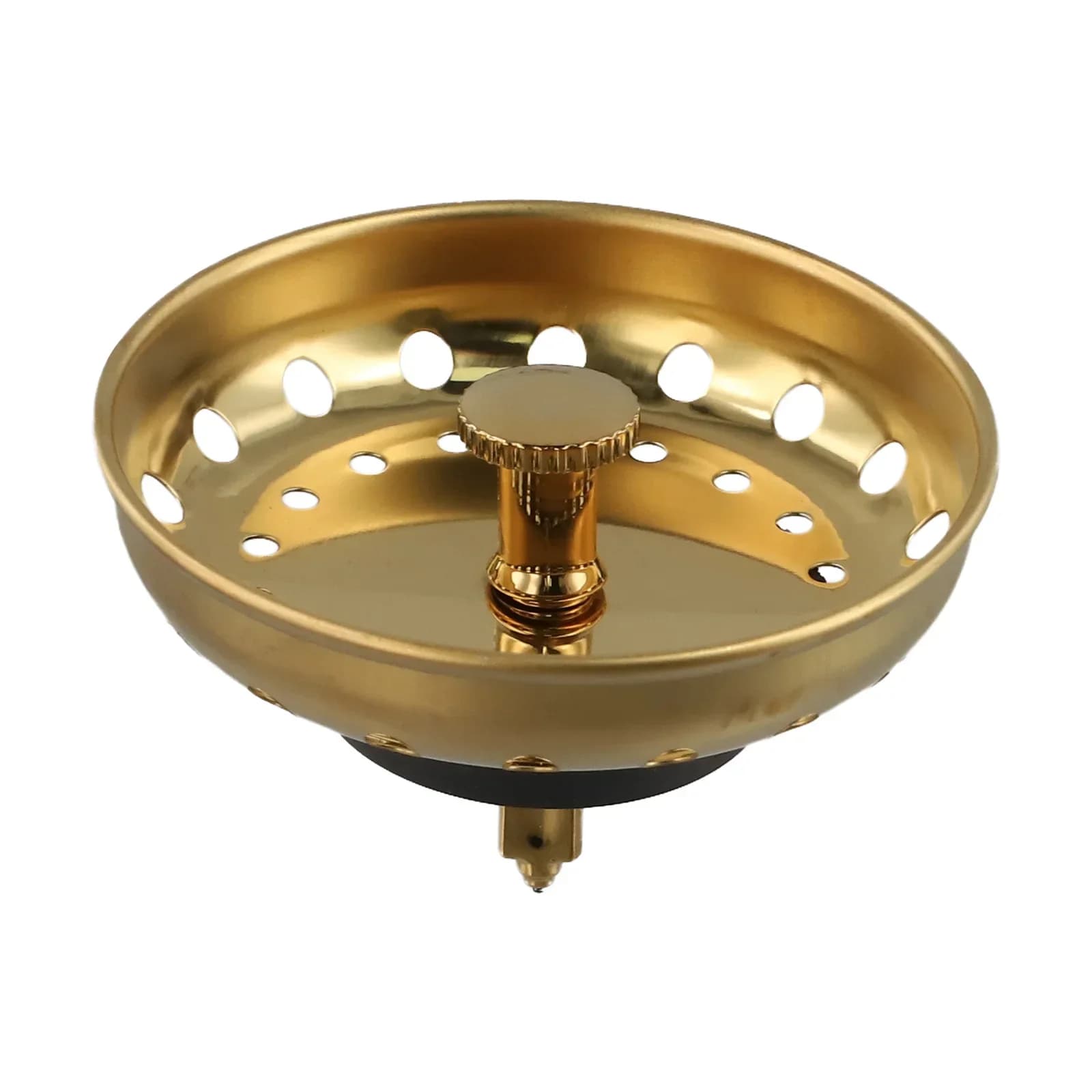 3 Pz/set Lavello Da Cucina Scarico Filtro Tappo Lavello Cestino Kit In Acciaio Inox Oro Lavello Tappo di Rifiuti Filtro Anti-intasamento Scarico A Pavimento