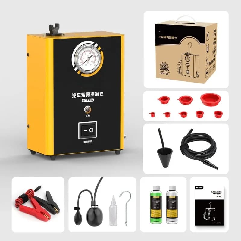 SDT60 Smoke Leak Detector Automotive Detector Engine System Air Leak Auto Repair Detection Tool