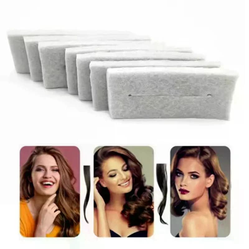 14/25 pezzi salone di permanente dei capelli/isolamento termico batuffolo di cotone patch onda arricciatura onda crimpare accessorio ad alta temperatura barbiere