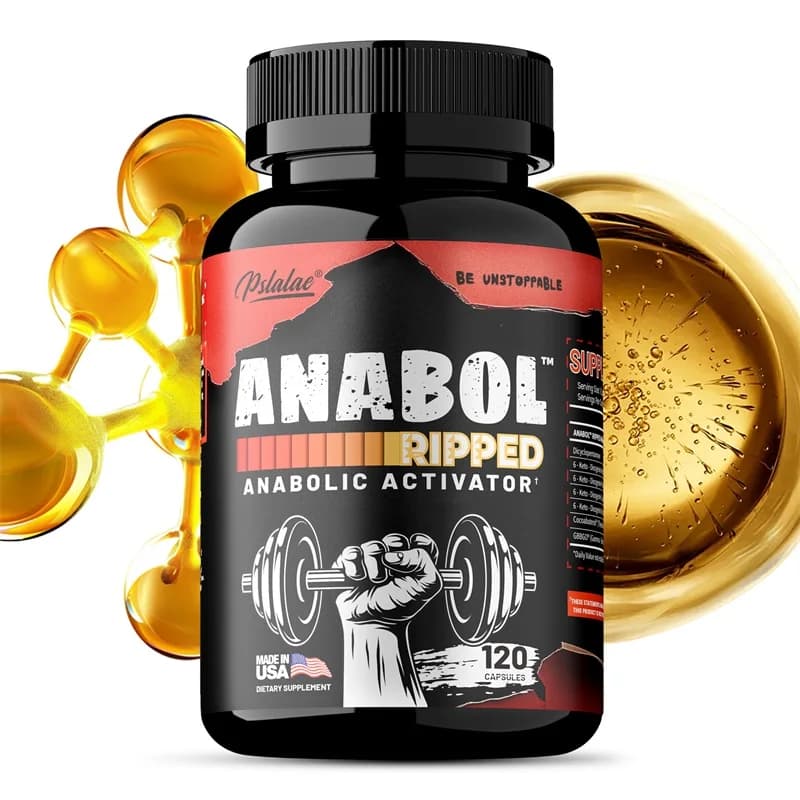 Capsule per la costruzione muscolare anabolica strappata di Anabol: supportano il recupero e la crescita dei muscoli, favorisce la sintesi delle proteine muscolari