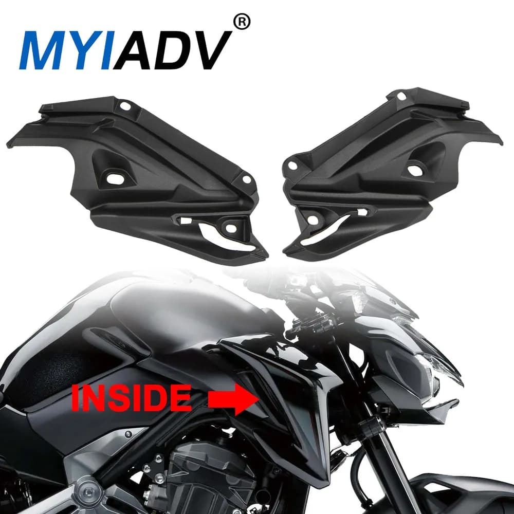 Staffa di copertura del pannello della carenatura laterale di aspirazione dell'aria interna per Kawasaki Z900 Z 900 2017 2018 2019 Kit di accessori moto non verniciati