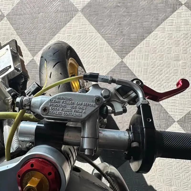 Pompa Freno Idraulica Universale 7/8 Pollici per Moto, Kit Leva Freno Anteriore e Frizione Durevole per Moto Touring