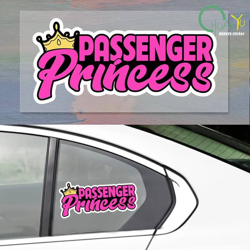 Adesivi per la principessa dei passeggeri adesivi per auto adesivi riflettenti creativi carini finestre per auto accessori per la decorazione di auto divertenti