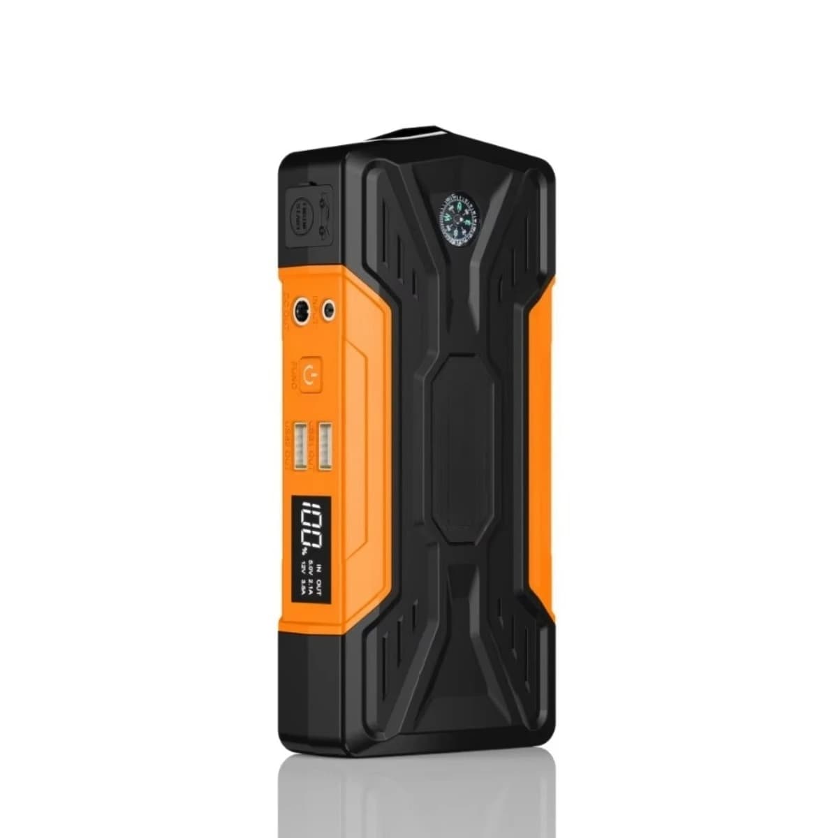 Power Bank Multifunzione con Luce LED, Avviatore d'Emergenza per Auto 12V ad Alta Potenza, 45W di Potenza Totale per Camion e Moto, 1000A/2000A/4000A