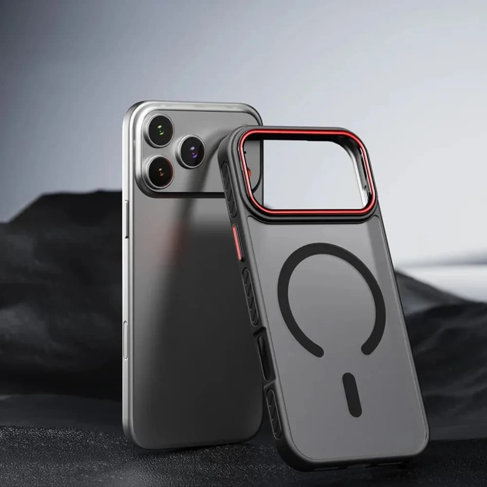 Luxury opaque transparent magnetic case for iPhone 17 16 15 14 13 Pro Max Plus 17Air Magsafe Wireless charging protective case