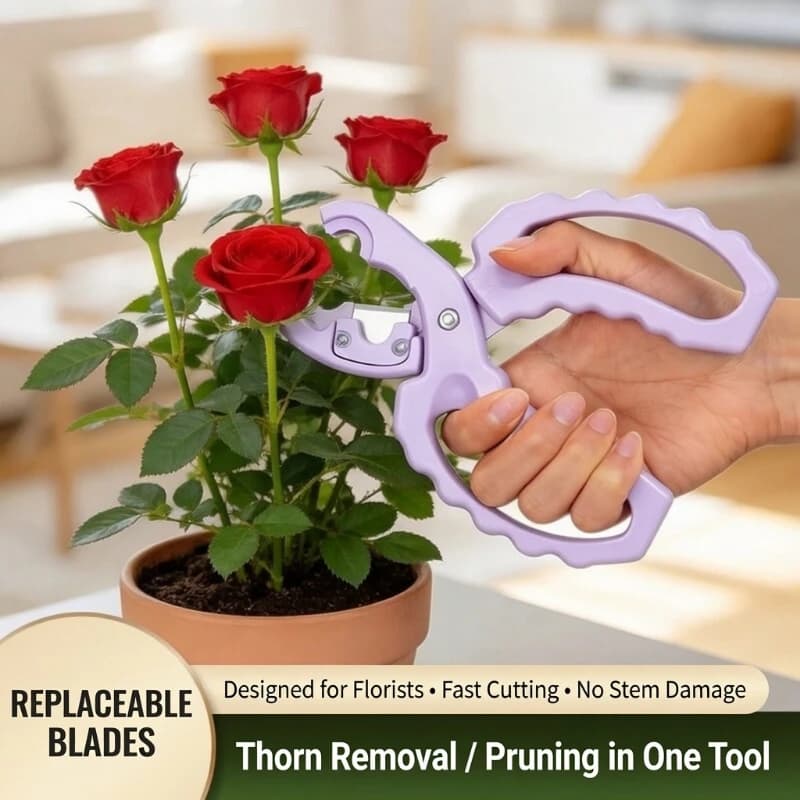 Portable gardening pruning shears - lightweight flower shears for trimming roses, shrubs, flowers, plants and garden lawns.