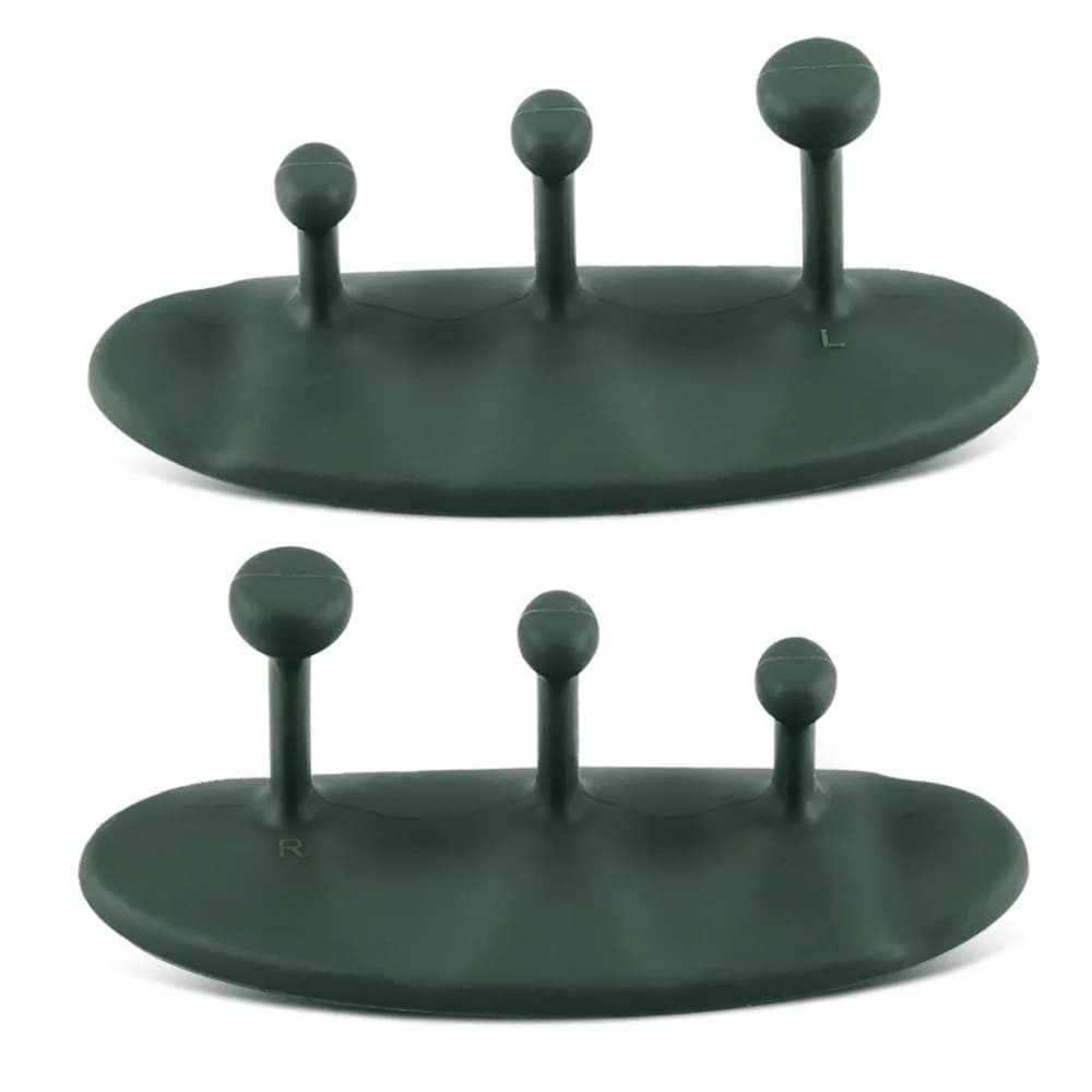 1 Paio di Guanti Antiscivolo Lavabili per Sollevamento Pesi, Impugnatura in Silicone Traspirante a 3 Dita per Allenamento con Manubri
